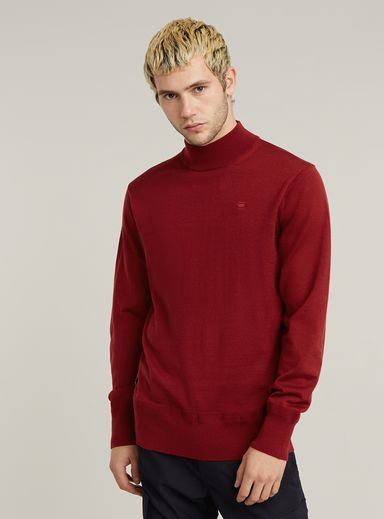 Premium Core Mock Neck Knitted Sweater